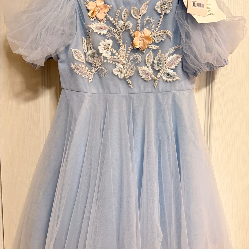 TTDM Blue orchid Tulle dress Size 4-5 NWT